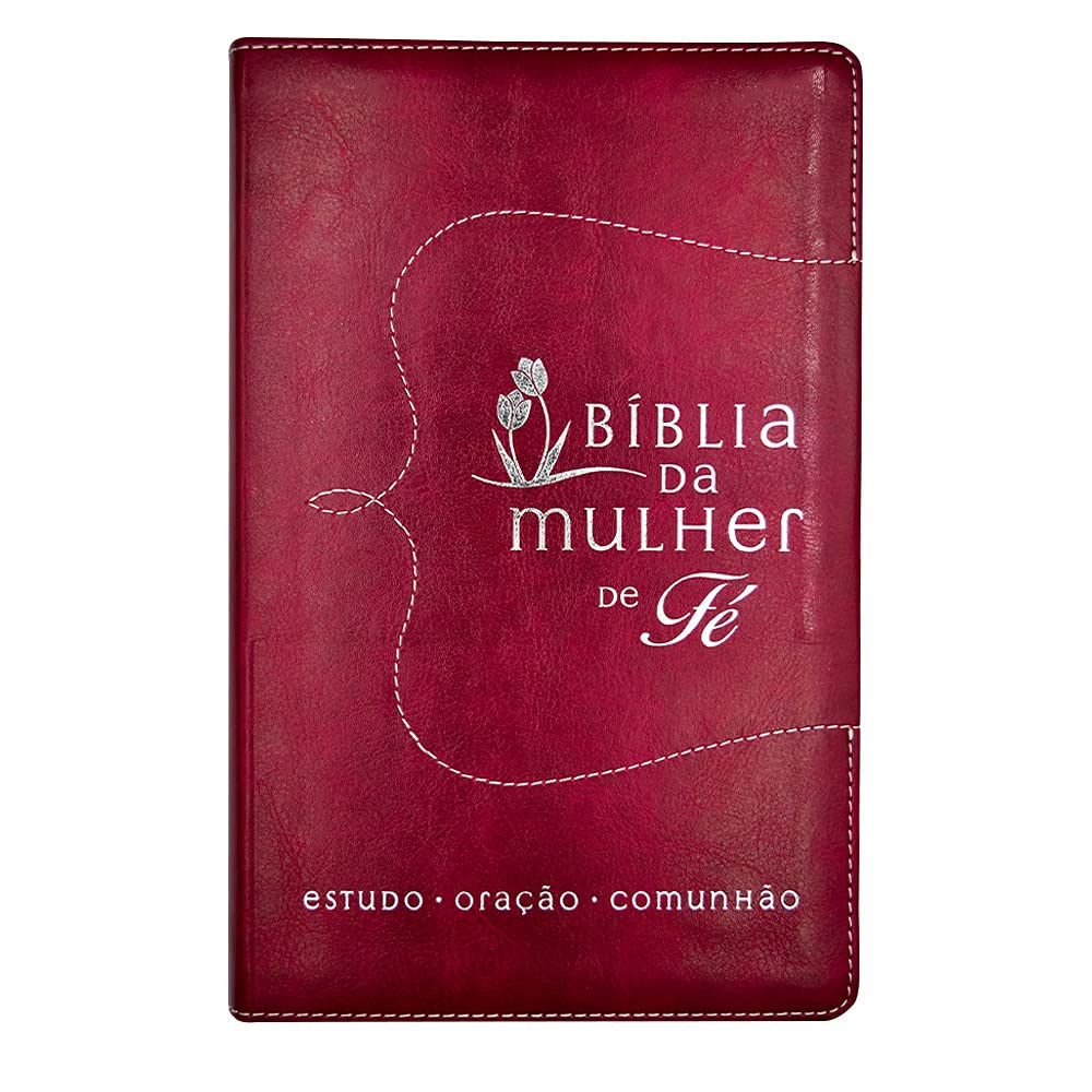 Bíblia da Mulher De Fé - NVI Couro Soft Vermelho