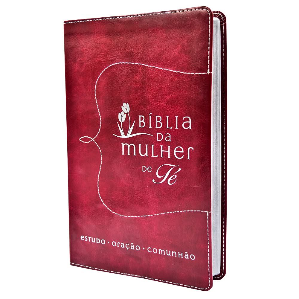 Bíblia da Mulher De Fé - NVI Couro Soft Vermelho
