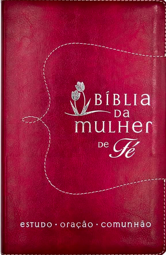 Bíblia da Mulher De Fé - NVI Couro Soft Vermelho